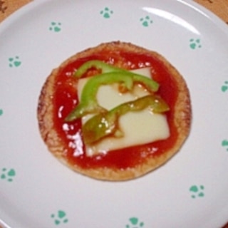 ピザ風醤油煎餅～✩